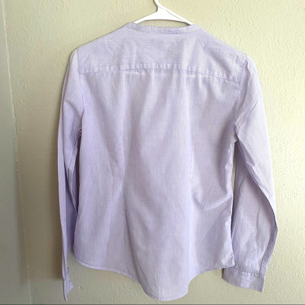 Long Sleeve Ruffle Button Down - Picture 2 of 5